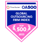 About Us 27 Time Doctor Global Outsourcing Firm Index top 500 badge