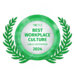 About Us 23 Badge from Sprout Solutions reading 'Best Workplace Culture, Large Enterprise, 2024,' for NEARSOL