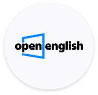 Logo of Open English. Benefits for NEARSOL Guatemala