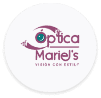 Logo of Optica Mariels. Benefits for NEARSOL Guatemala